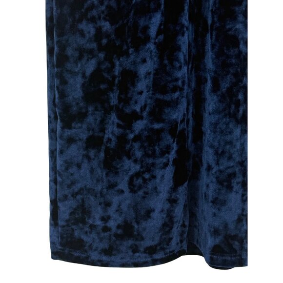 Joe & Elle Crushed Velvet Blue Bodycon Mini Dress • Femme Fatale Siren Vampy Y2K - Picture 9 of 11